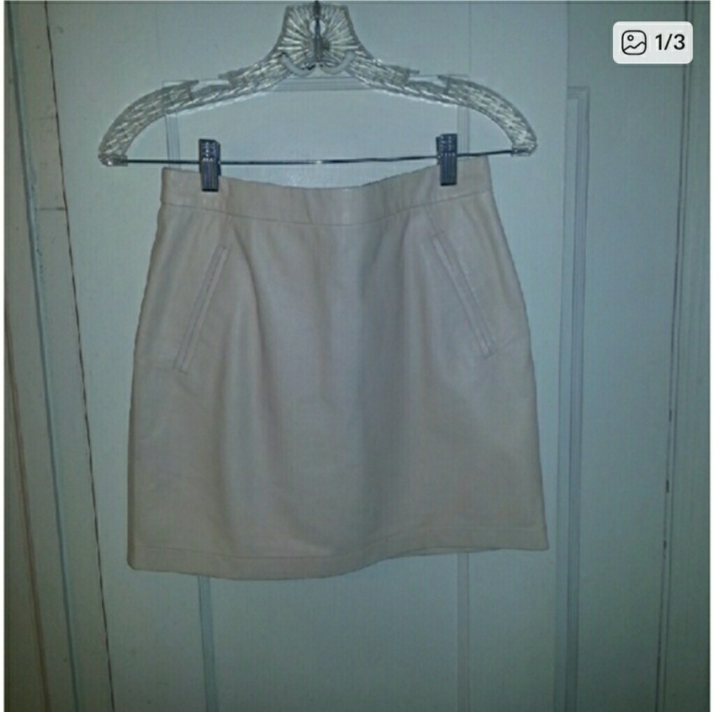 Adam Lippes Leather Skirt